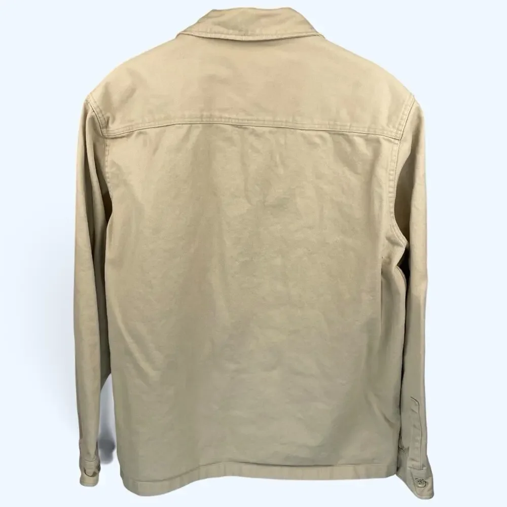 H&M Denim Canvas Zip-up Shirt Jacket Men's size large